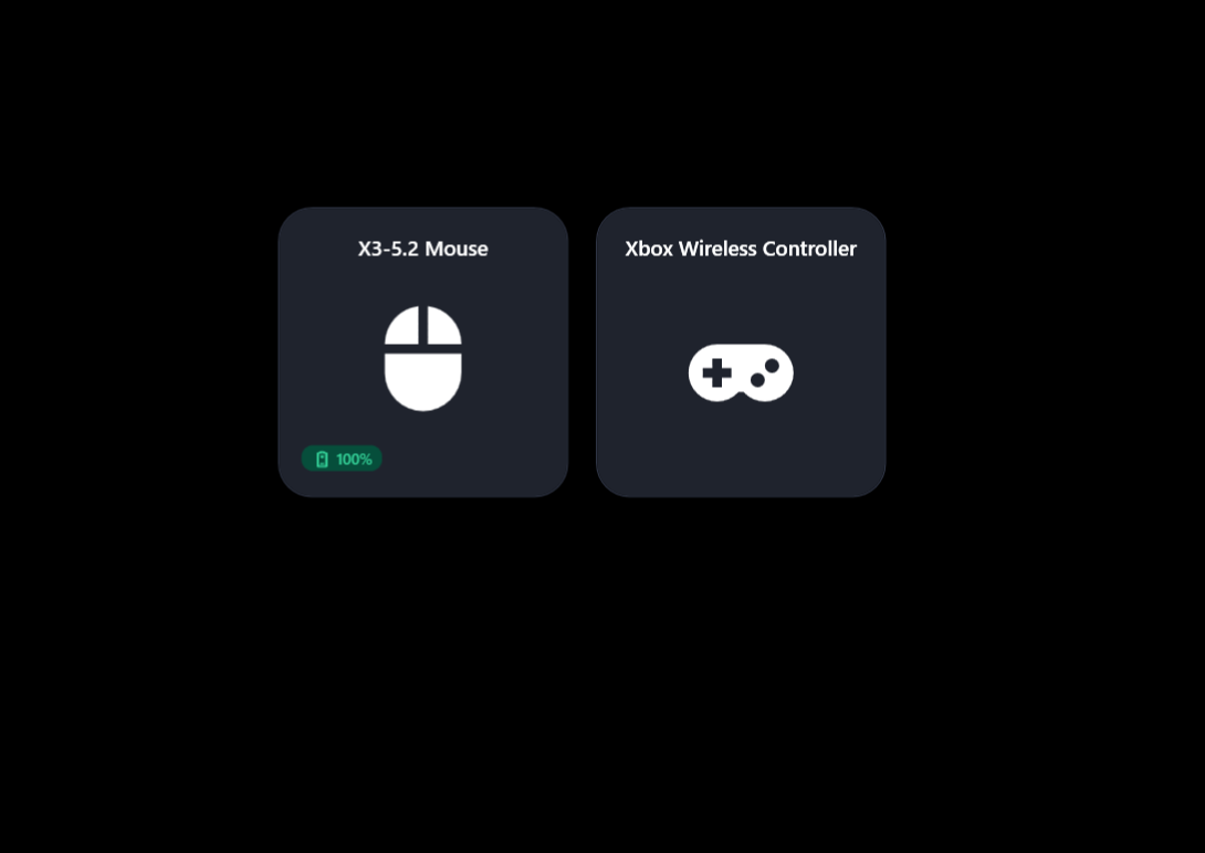 Better Bluetooth Icon connected devices matrix overlay with real-time battery indicators